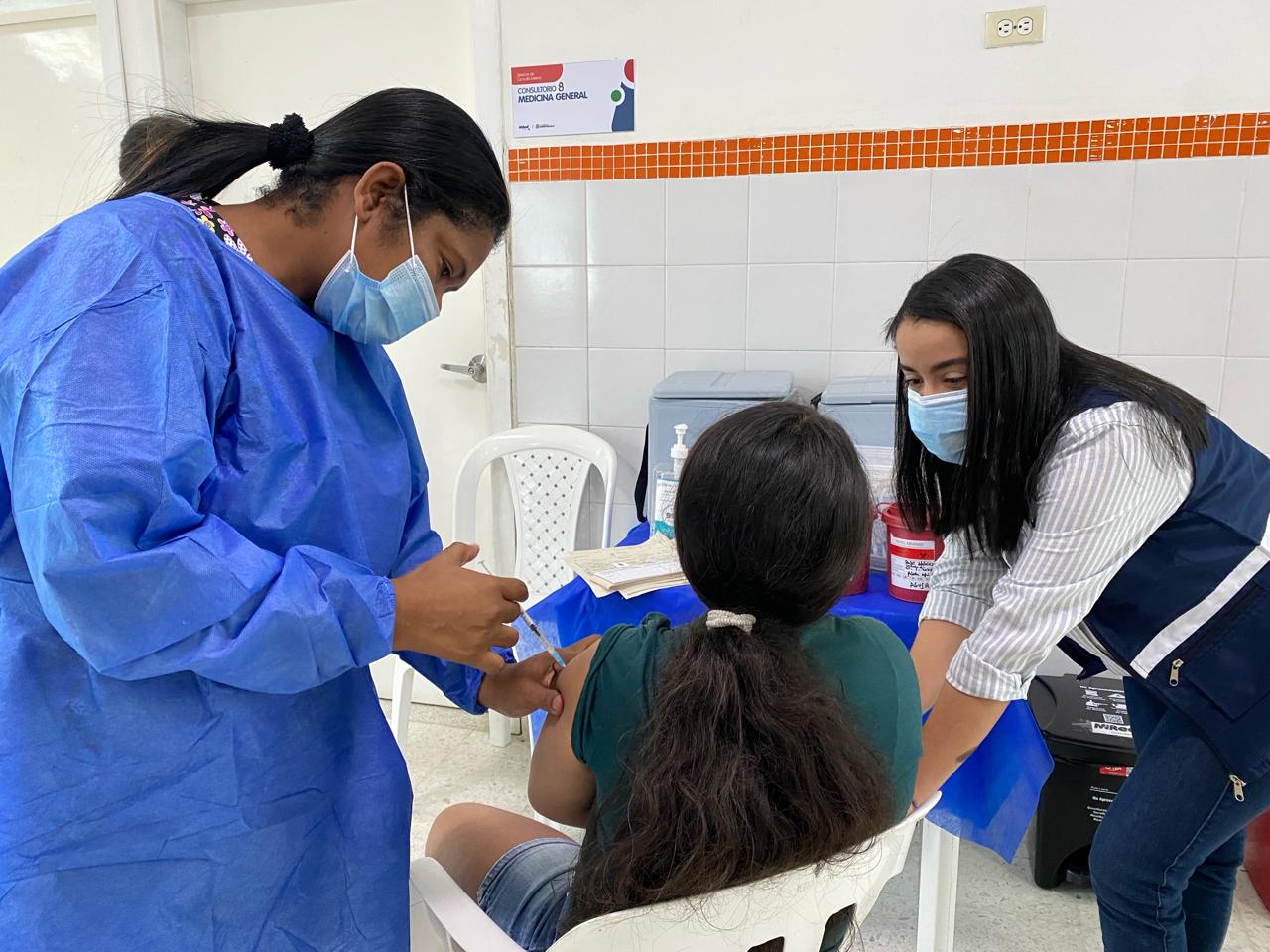 Primera jornada de vacunación en Barranquilla.