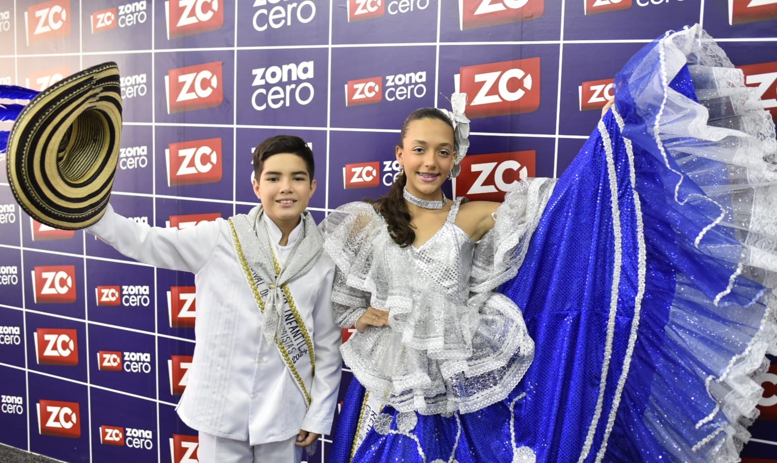 Mariana Zabaleta y Samuel Bermúdez, Reyes Infantiles del Carnaval de Periodistas 2024.