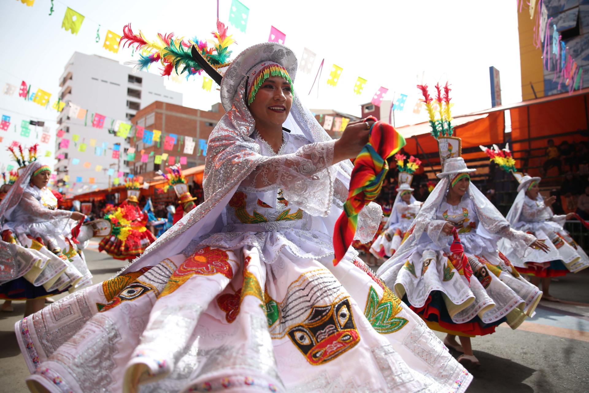 Comparsa en el Carnaval de Oruro. 