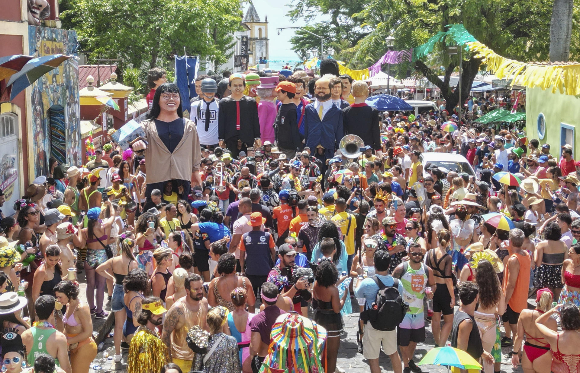 Carnaval en la ciudad de Olinda. 