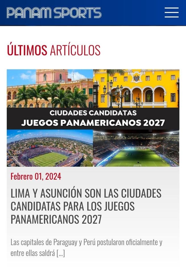 Publicación de Panam Sports.