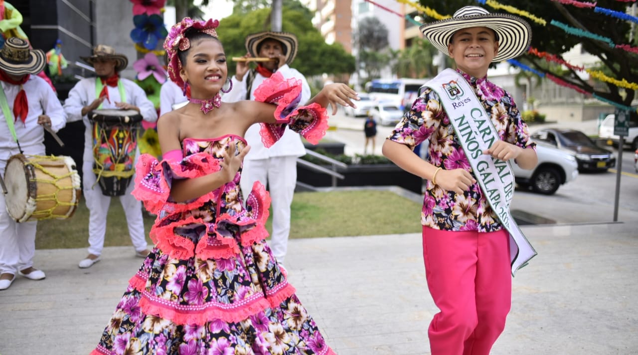  Fadya Manzur y  Samuel Salas, Reyes del Carnaval de los Niños de Galapa