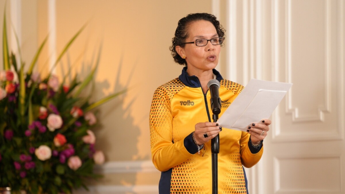 Astrid Rodríguez, ministra del Deporte.