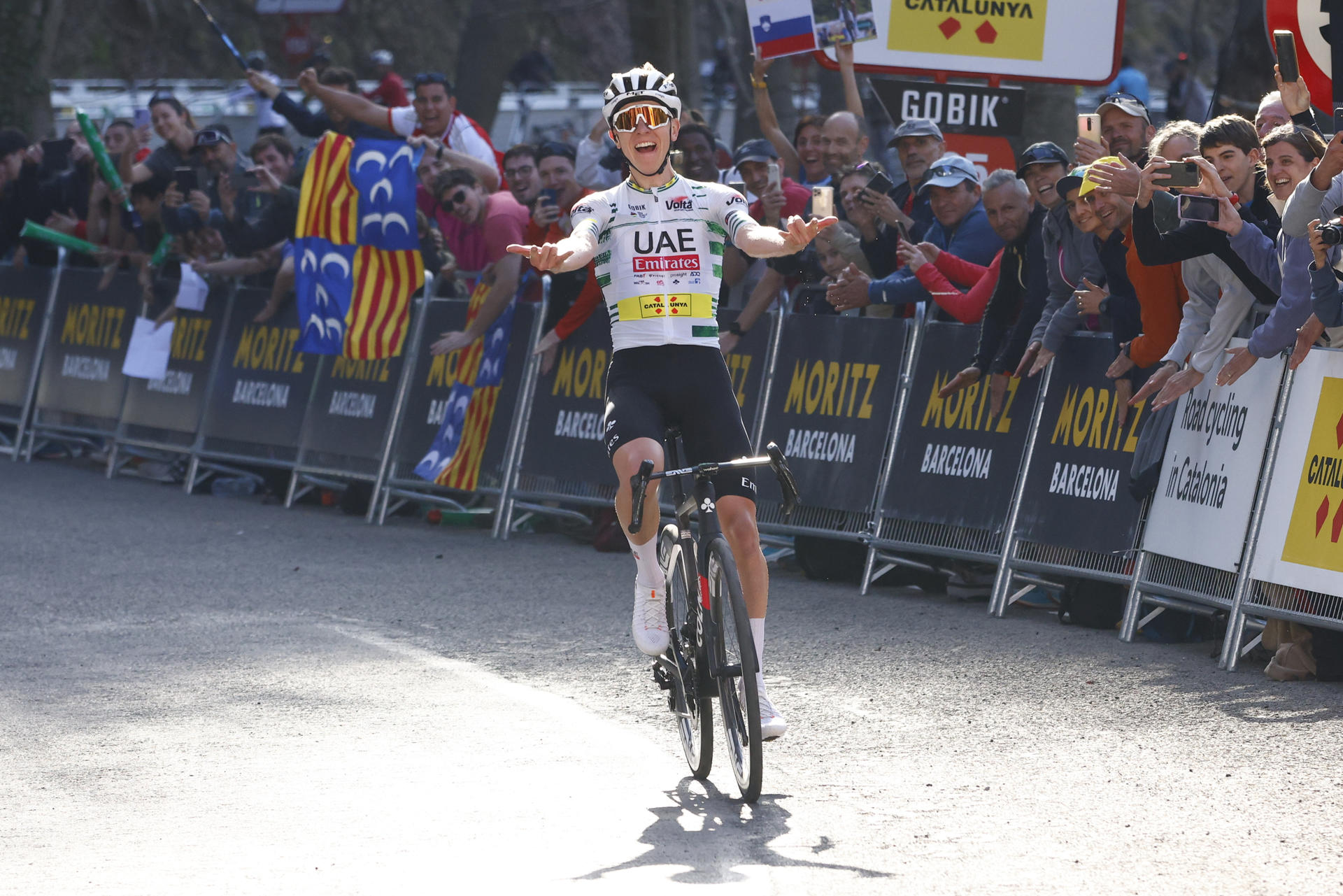 Tadej Pogacar es el líder de la Vuelta a Cataluña.