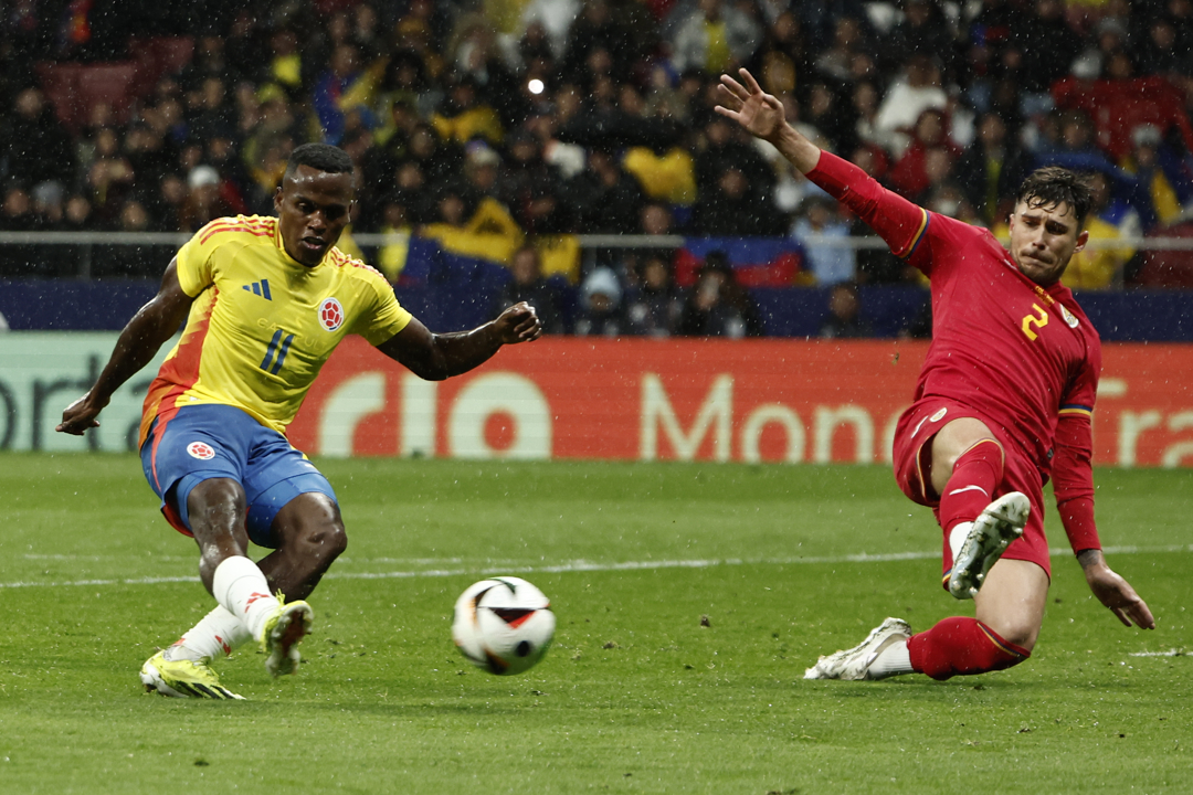 El segundo tanto de Colombia marcado por Jhon Arias. 