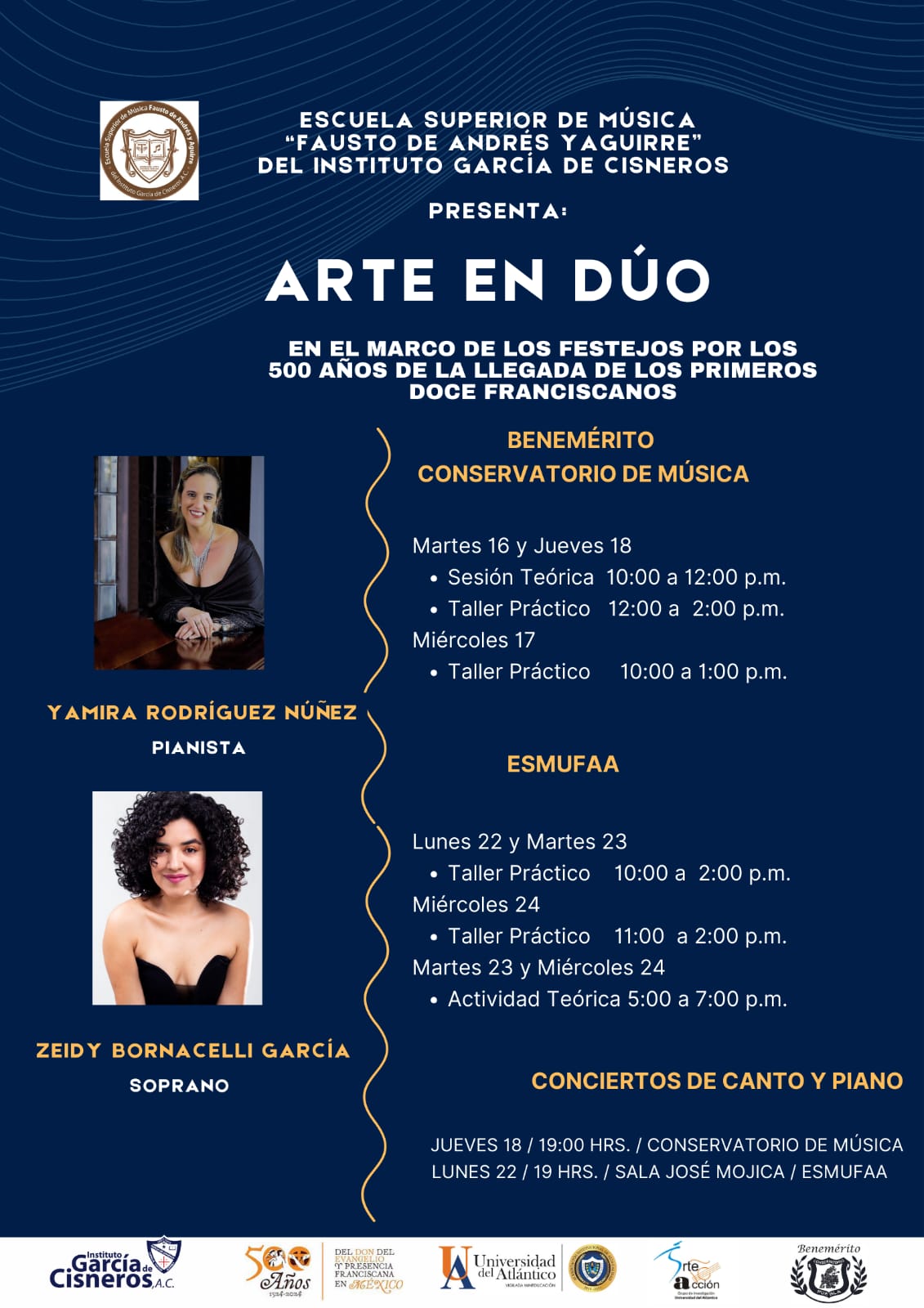 El programa que cumplirán en México las maestras que integran 'Arte en dúo'.