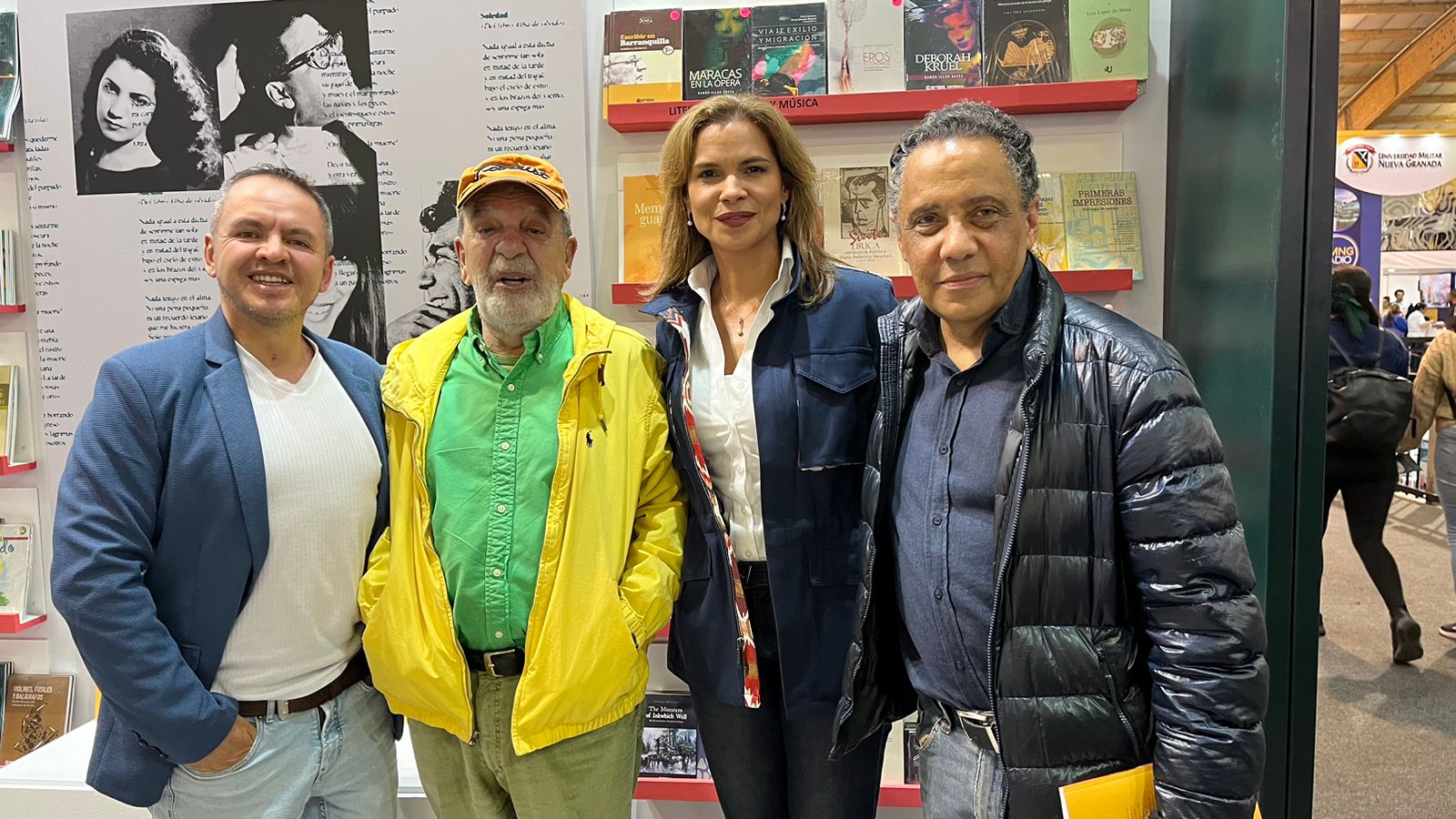 Alexander Velásquez, Poncho Rentería, María Teresa Egurrola y Alonso Sánchez Baute.
