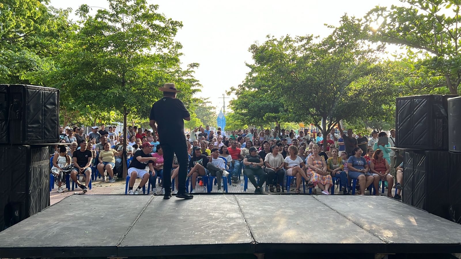 El parque La Inmaculada recibió 'Humor al parque' este 13 de mayo.