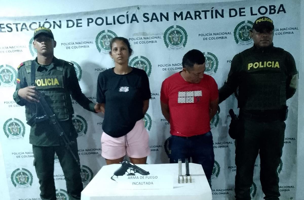 Fueron detenidos en el municipio de San Martín de Loba.