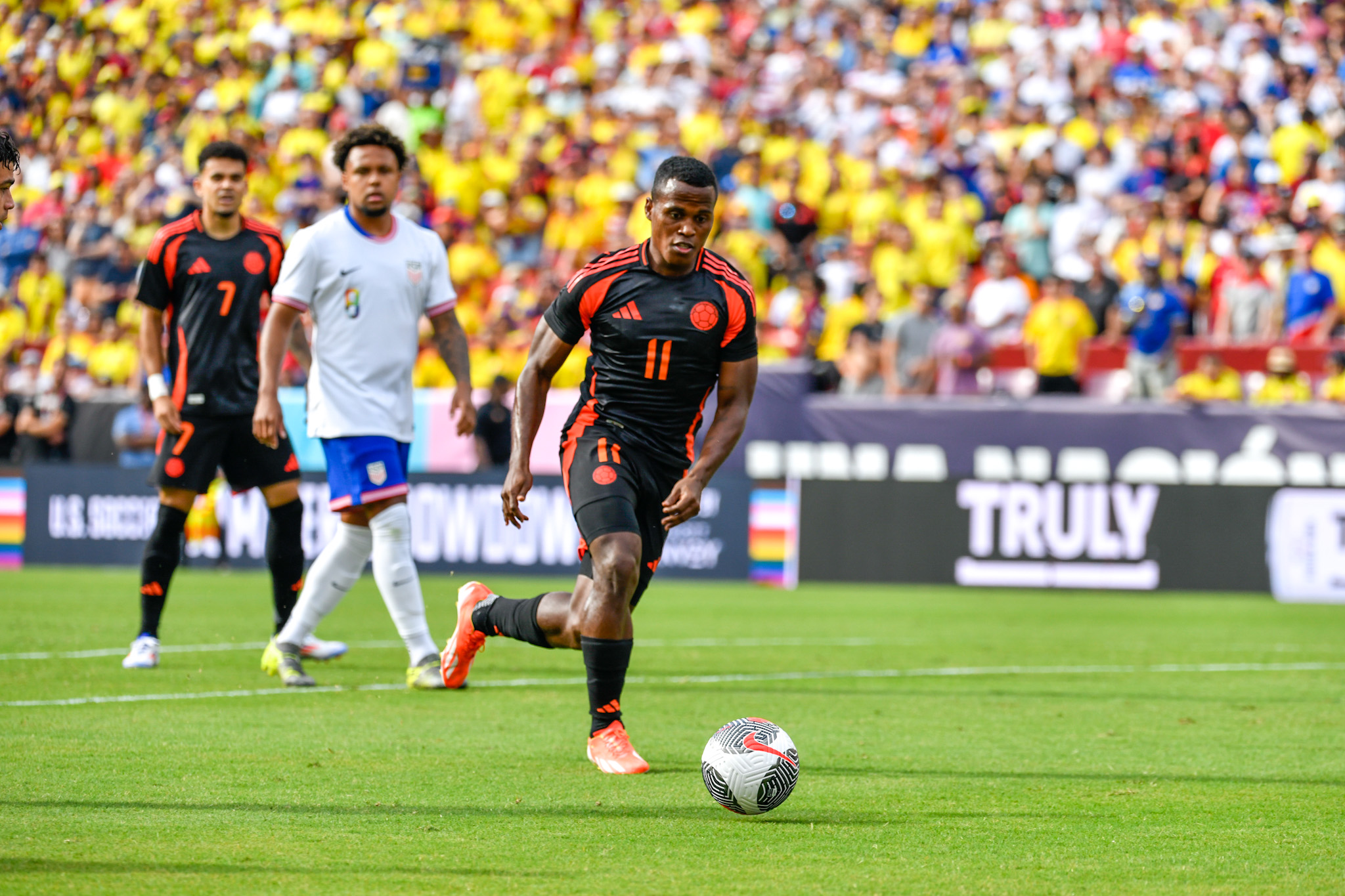 Jhon Arias marcó el primer gol de Colombia. 