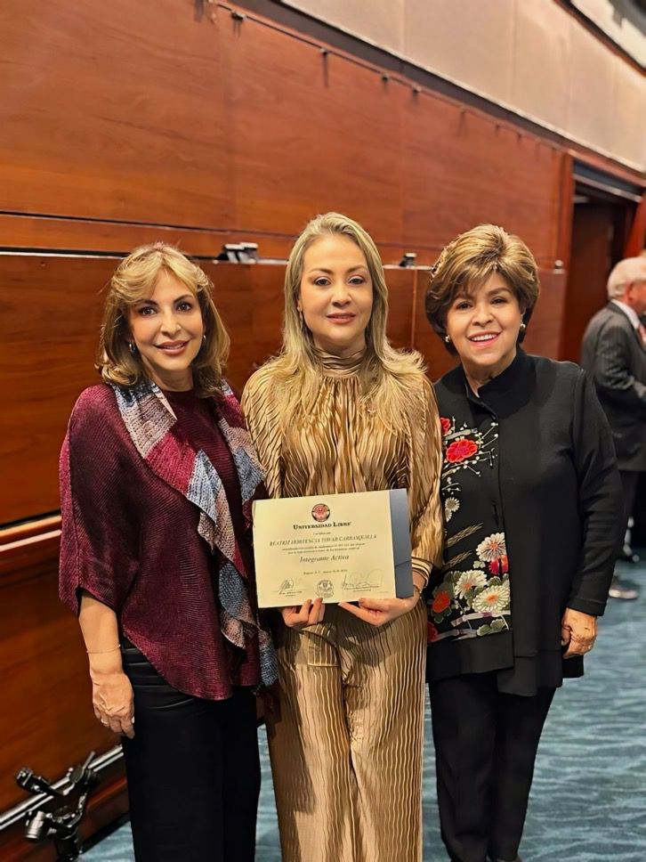 María Elizabeth García González, Beatriz Tovar Carrasquilla y Marina León de la Pava