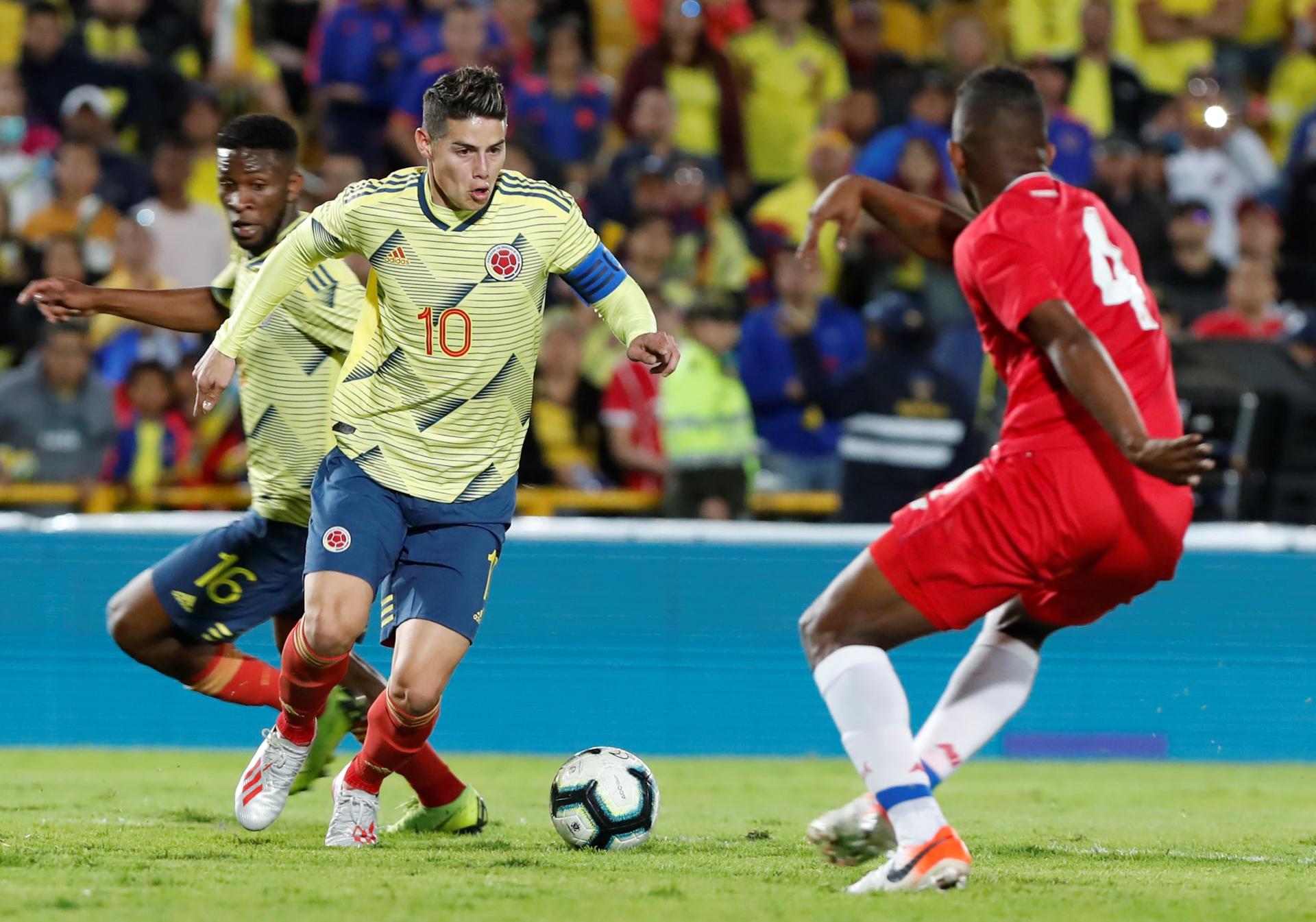 James en el último duelo contra Panamá.