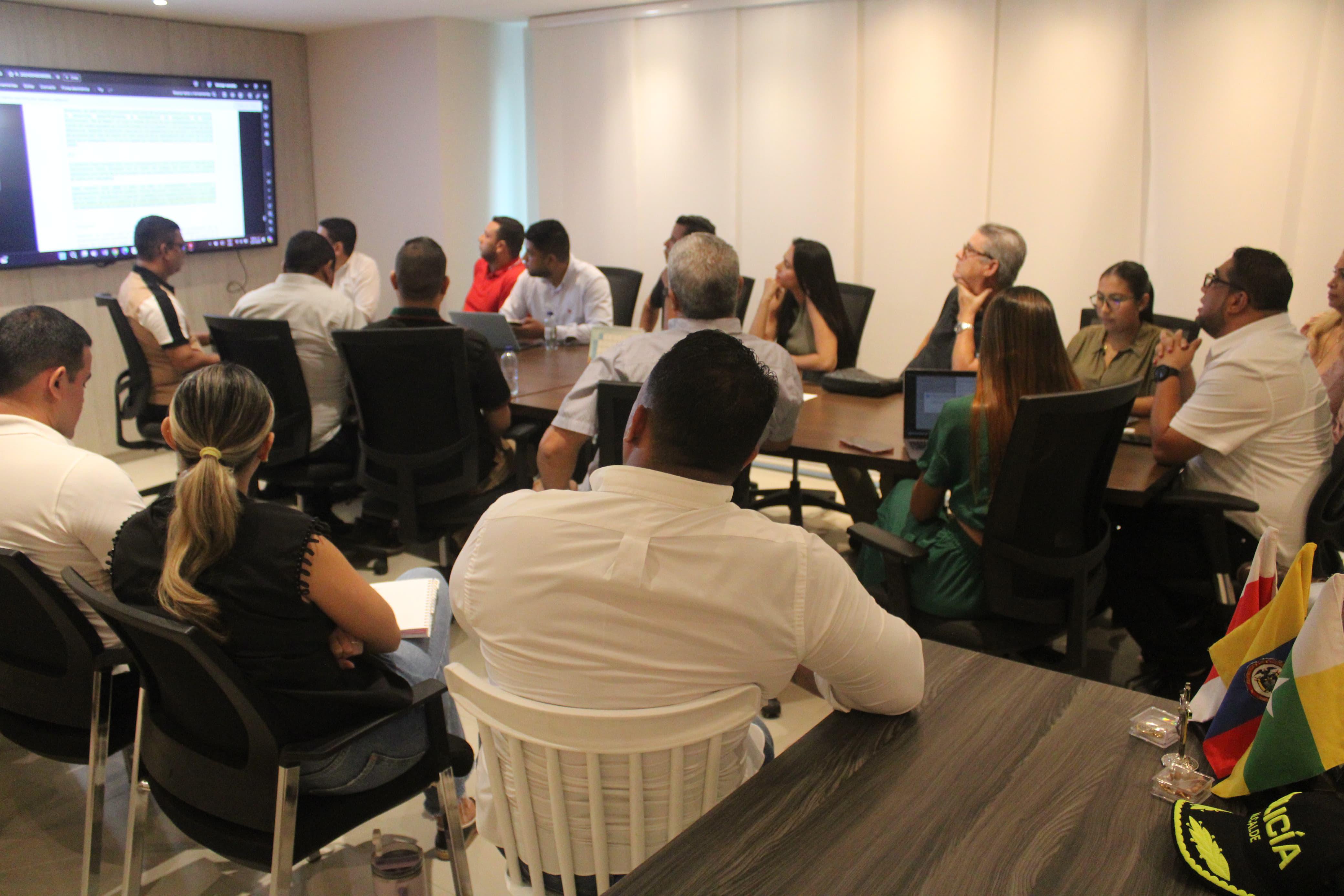 Reunión del Alcalde de Puerto Colombia con líderes del Comité No al Peaje