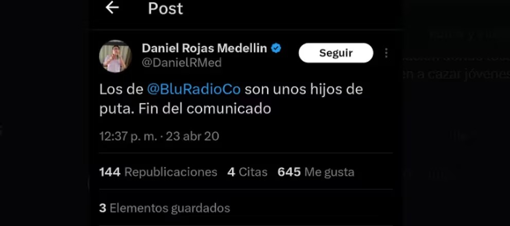 Trino de Daniel Rojas Medellín.