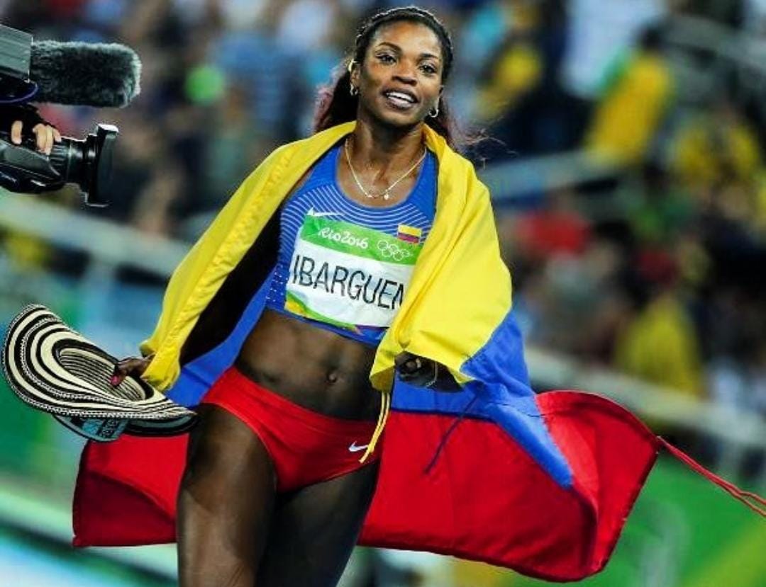 Caterine Ibargüen en Río 2016.