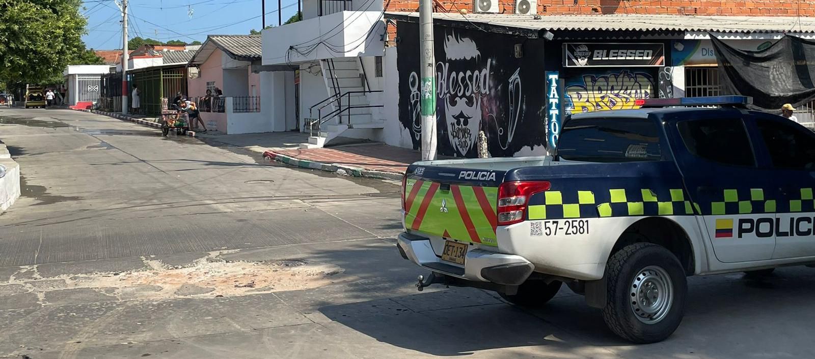 Escena de un crimen en Las Nieves