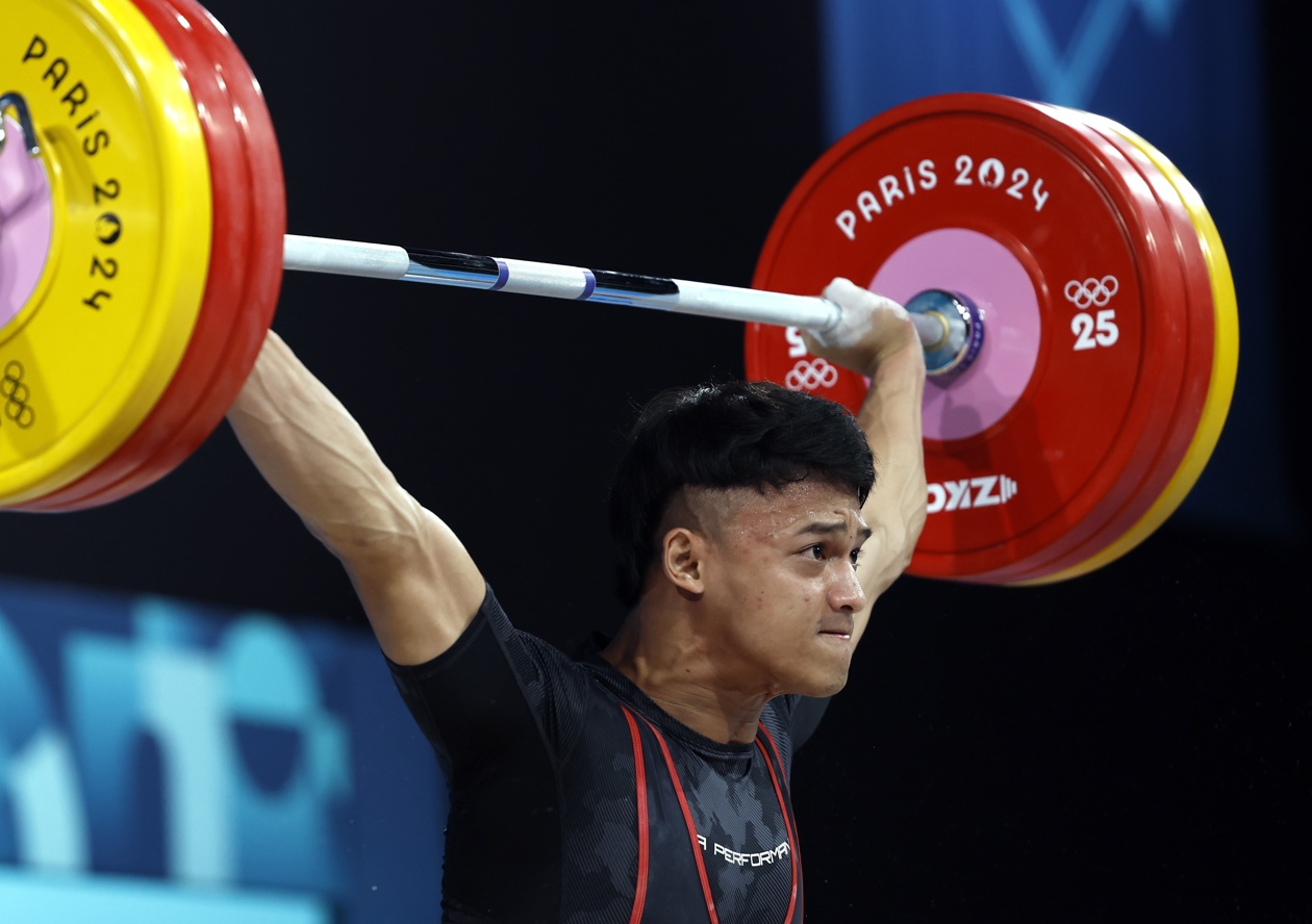 El indonesio Rizki Juniansyah, ganador de la medalla de oro. 