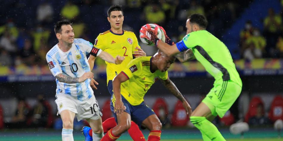 Lionel Messi estuvo en el último partido entre Colombia y Argentina en Barranquilla.