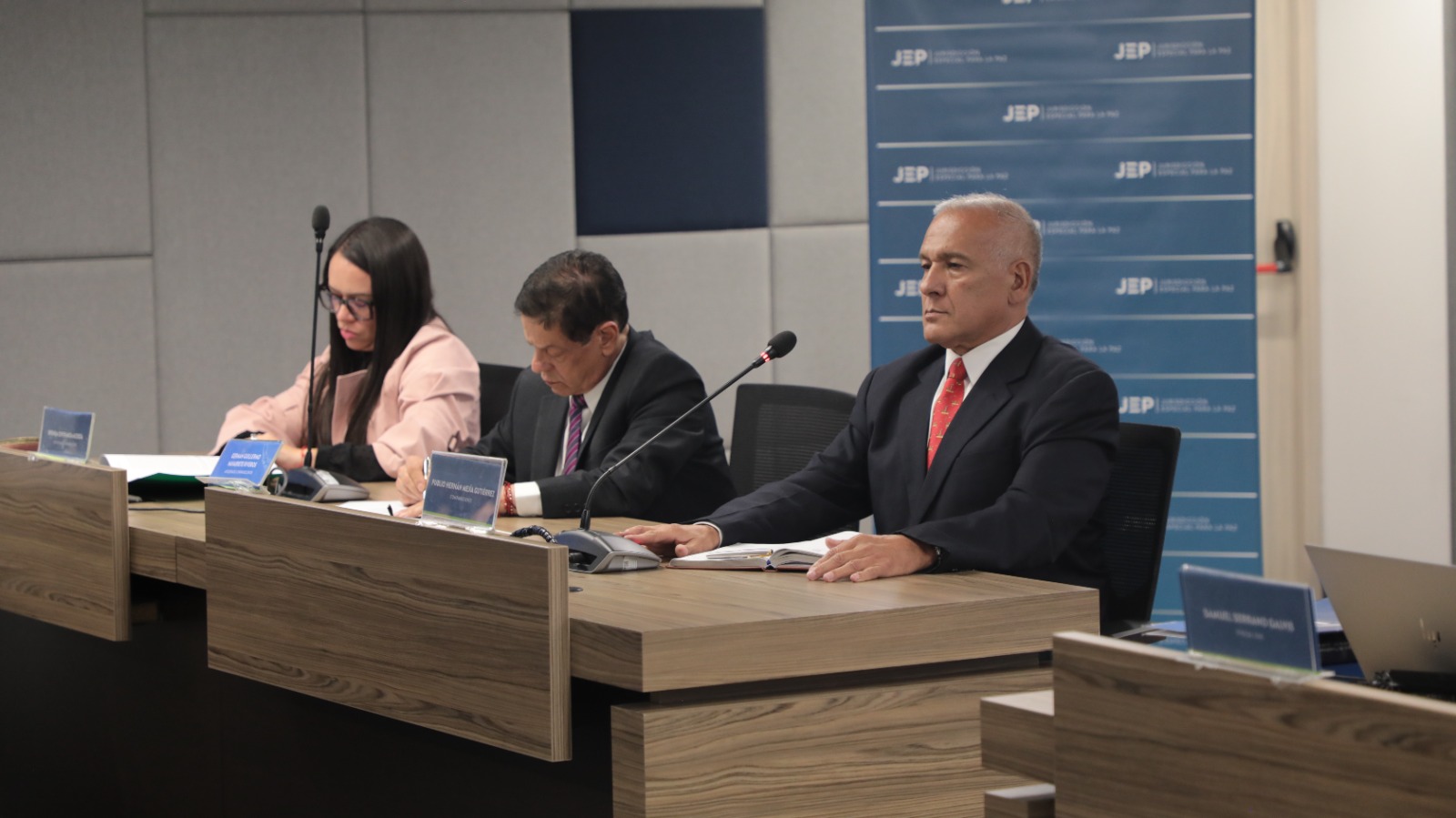 Coronel (r) Publio Hernán Mejía en audiencia preparatoria. 