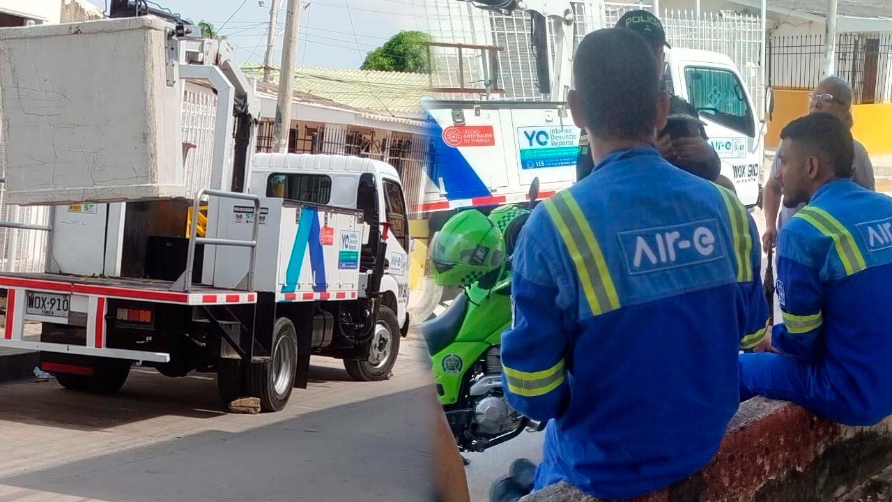 Cuadrilla retenida en el barrio Costa Hermosa, en Soledad. 