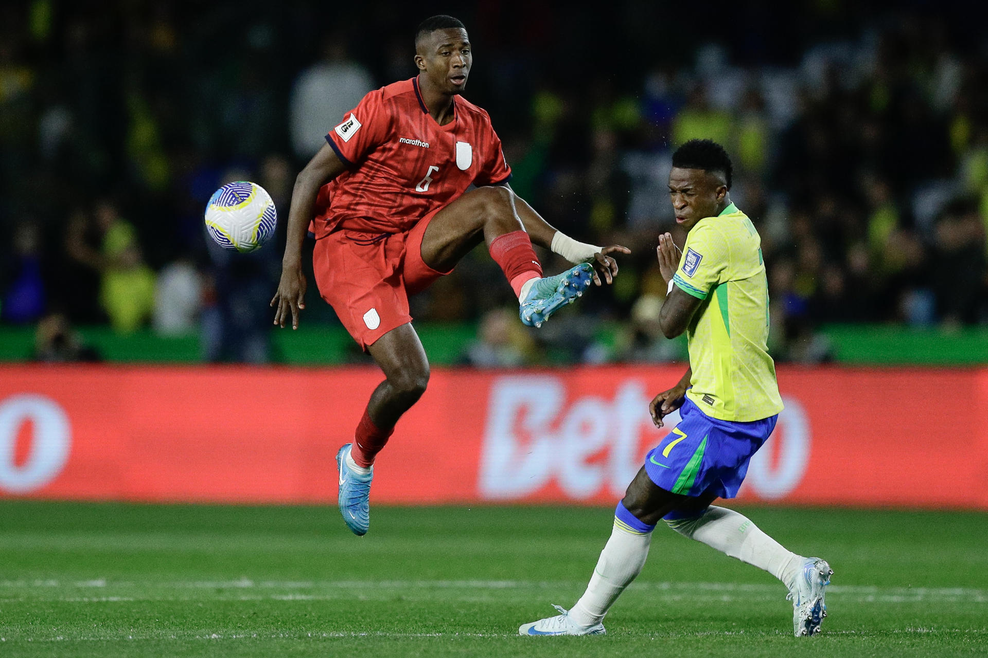 Vinícius en el compromiso frente a Ecuador.