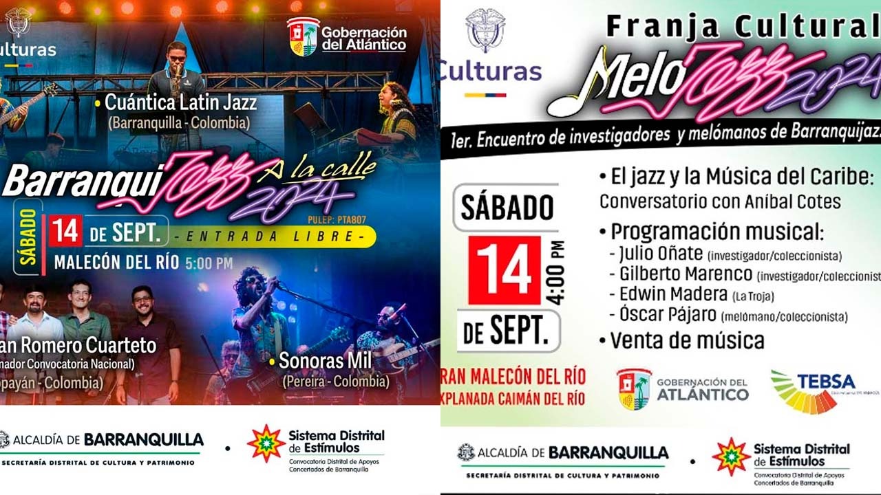 Eventos &quot;Barranquijazz a la calle&quot; y &quot;Melojazz&quot;. 