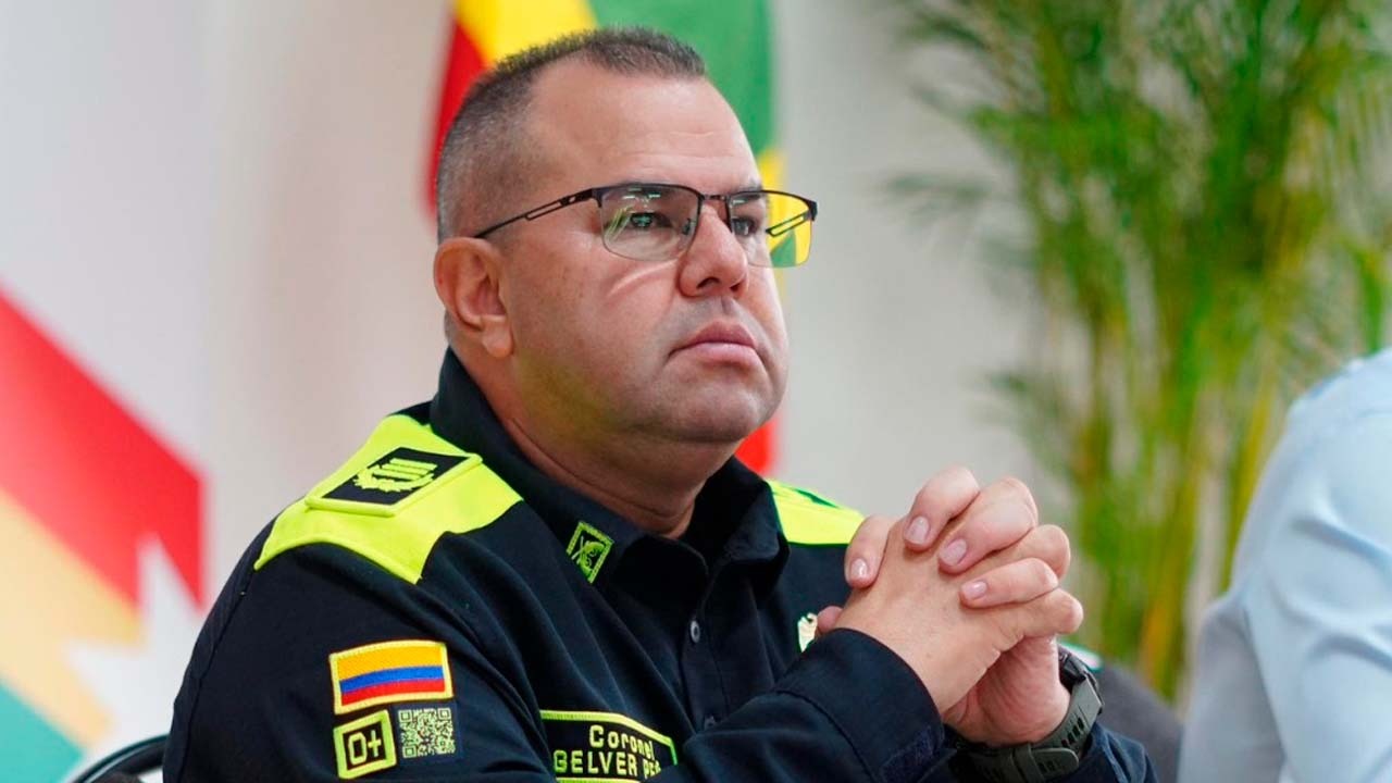 Coronel Gelver Yecid Peña Araque, comandante de la Policía Metropolitana de Cartagena.