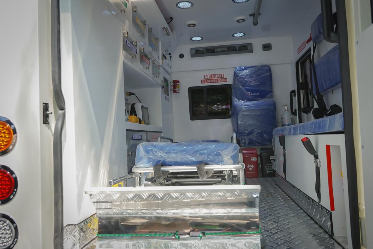 Interior de las nuevas ambulancias.