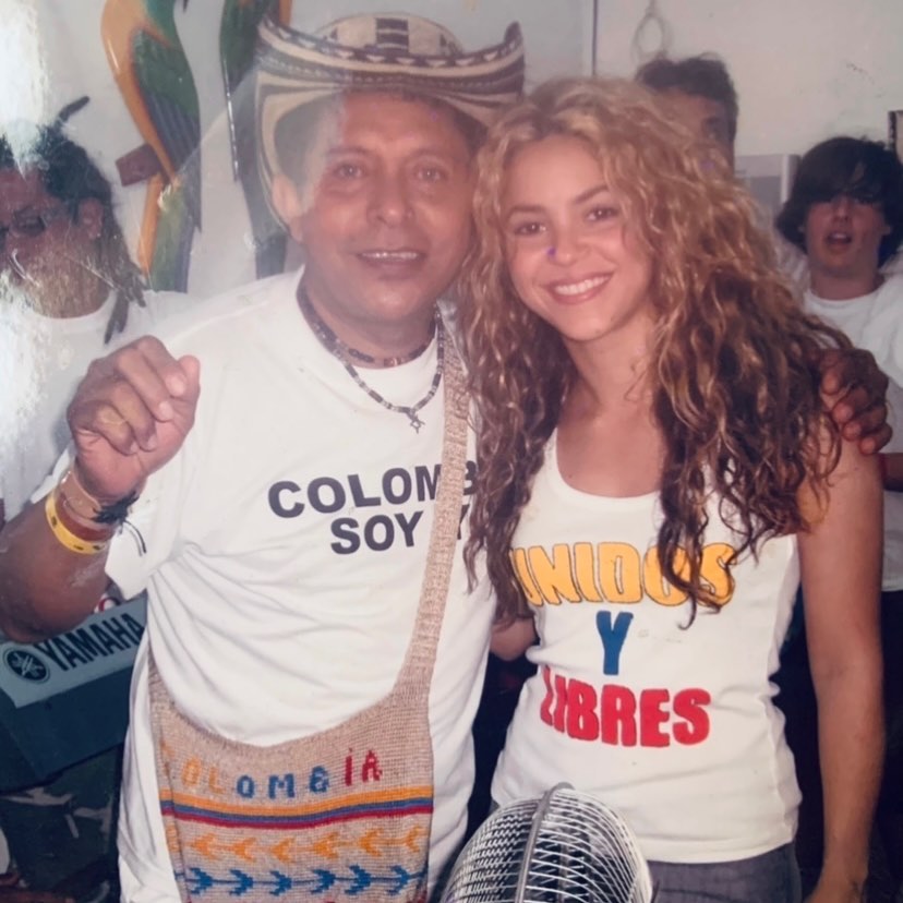 Egidio Cuadrado y Shakira.