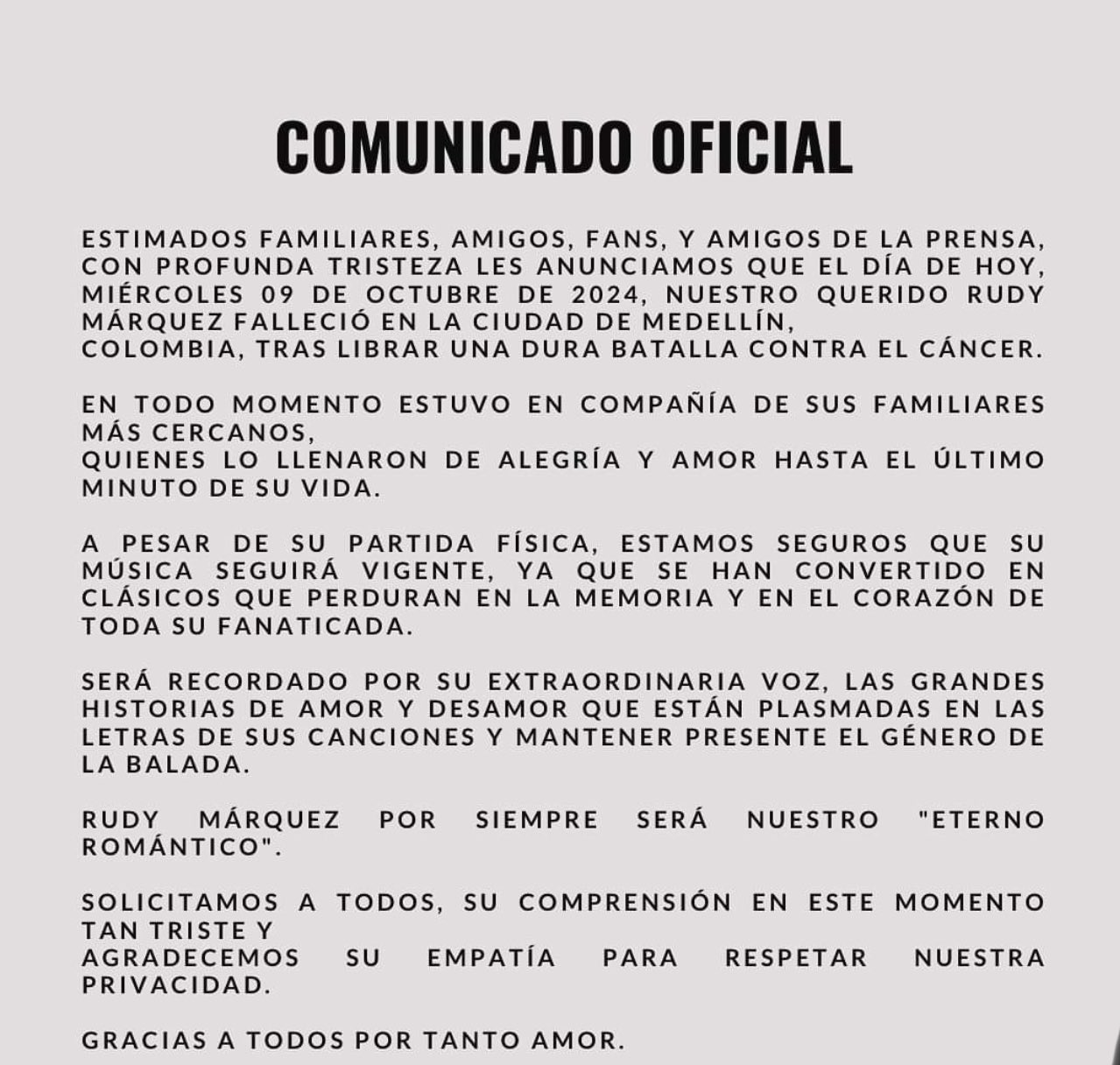 Comunicado.