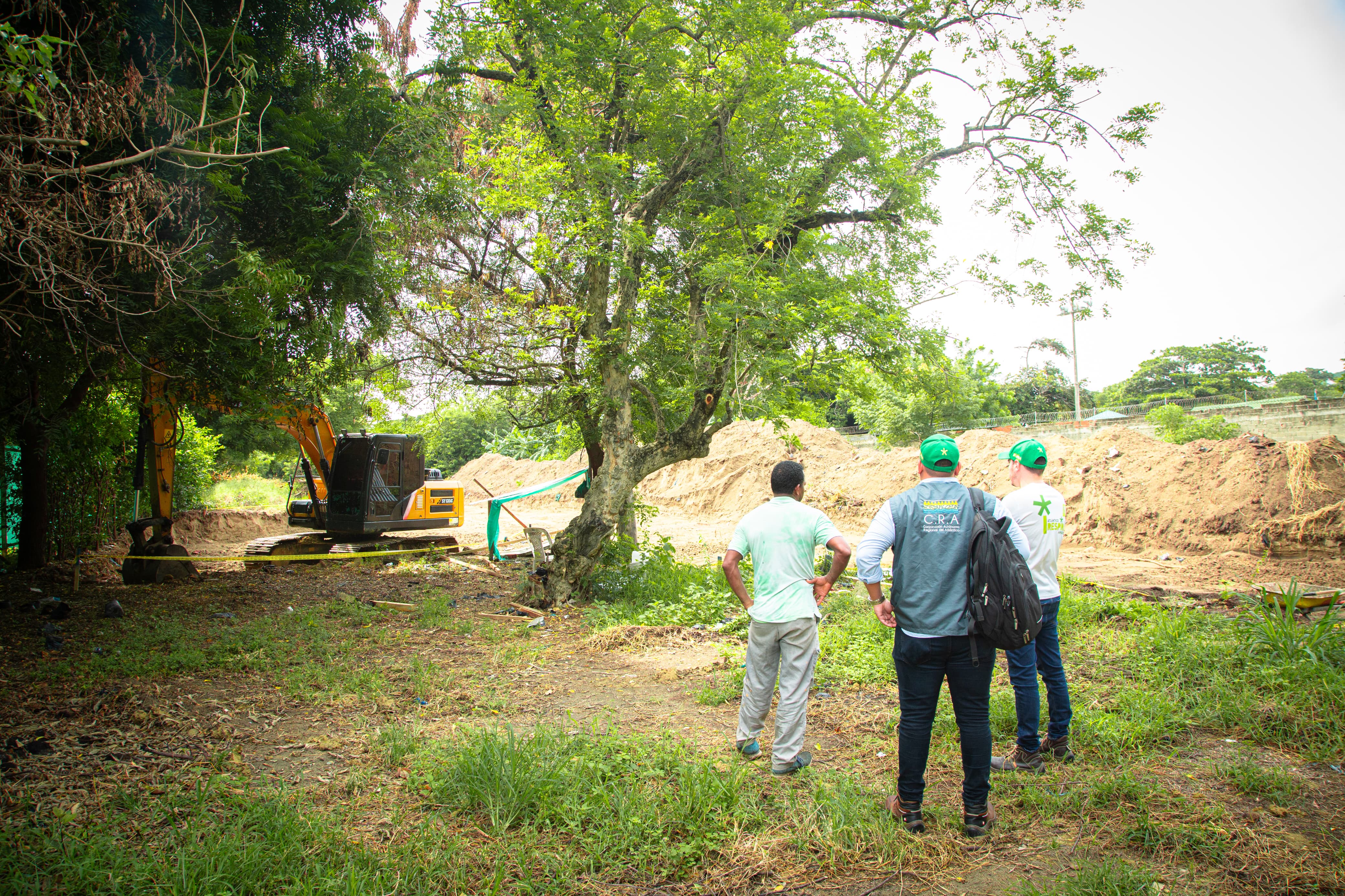 Obra suspendida en Puerto Colombia.