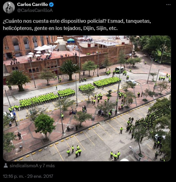 El trino contra la Policía.