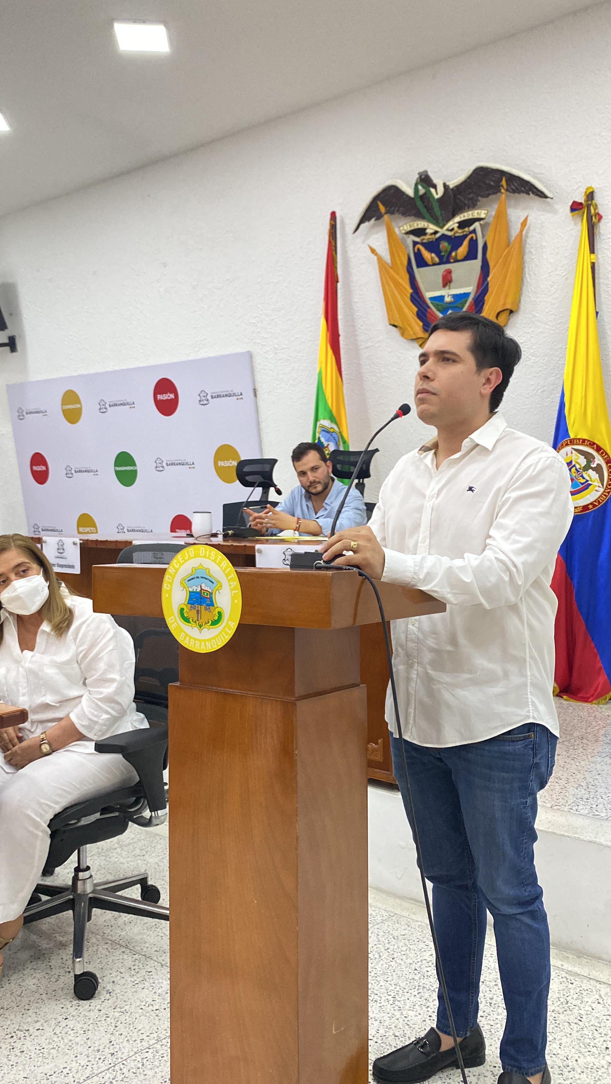 Andrés Ortiz, presidente del Concejo de Barranquilla para 2025.