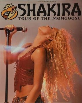 Shakira, tour ‘La mangosta’ 2003.