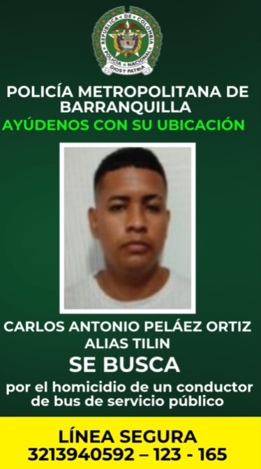 Alias Tilín', buscado por la Policía. 