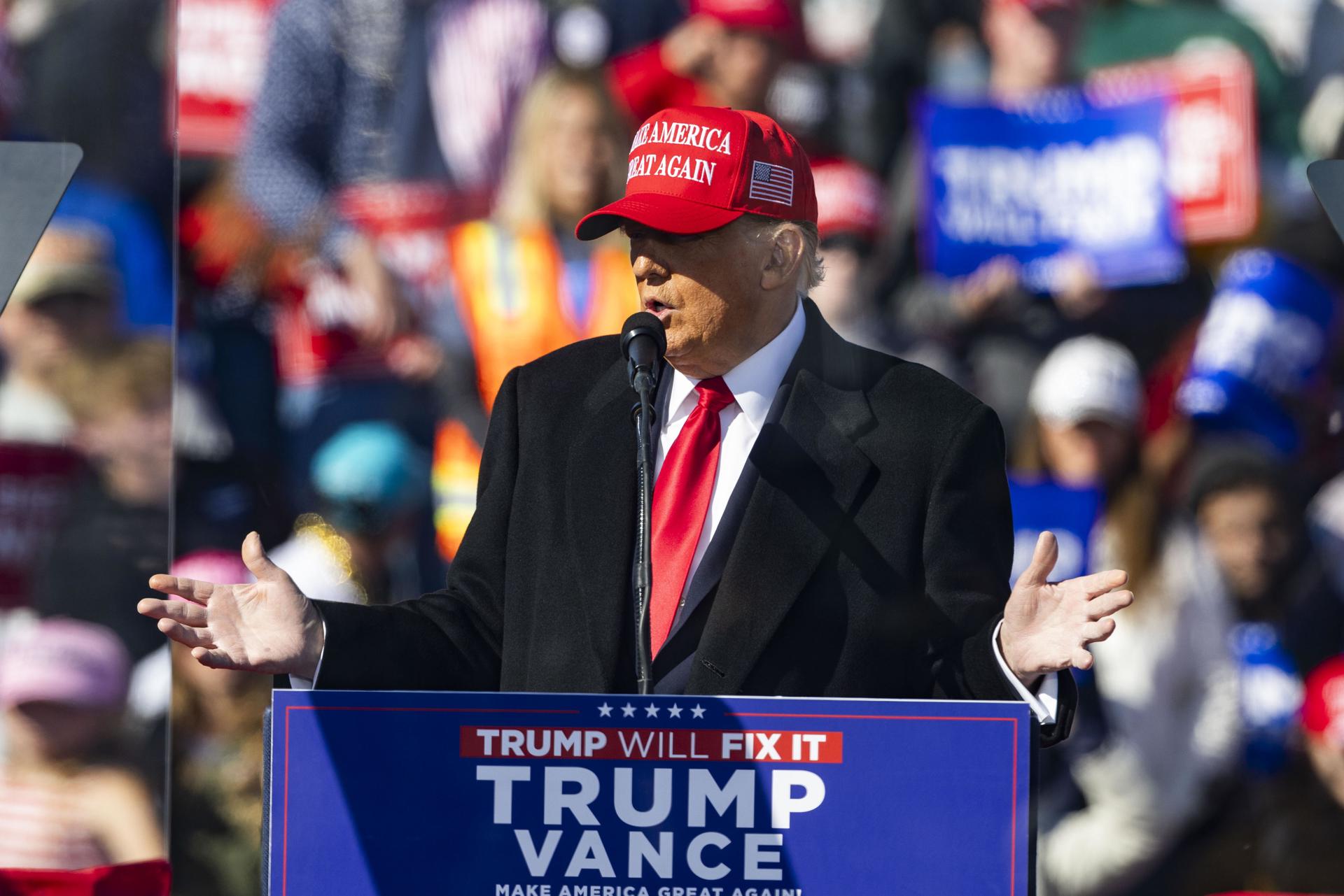 Candidato a la presidencia de Estados Unidos, expresidente Donald Trump.