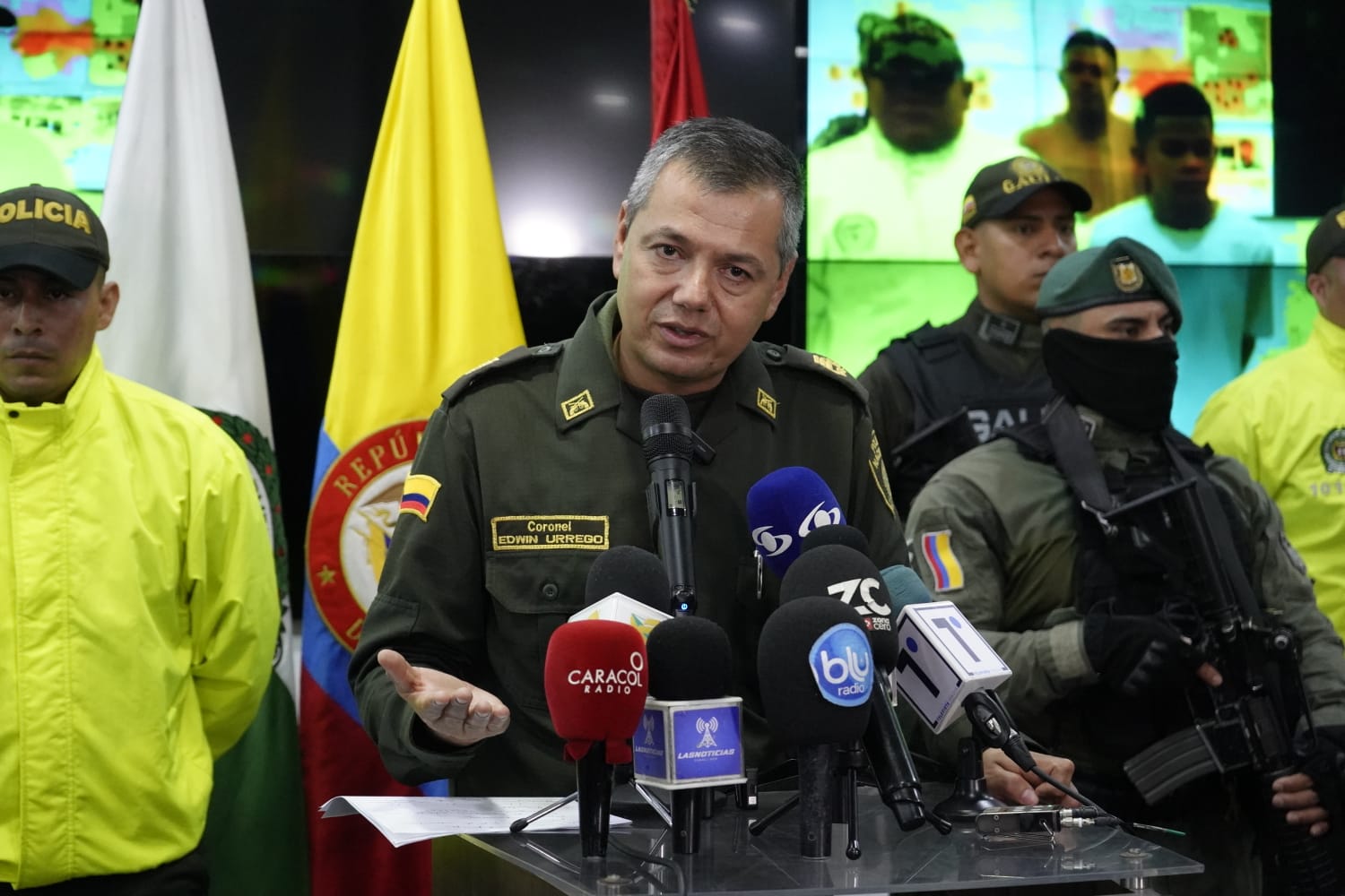 Coronel Edwin Urrego, Comandante de la Policía Metropolitana de Barranquilla.