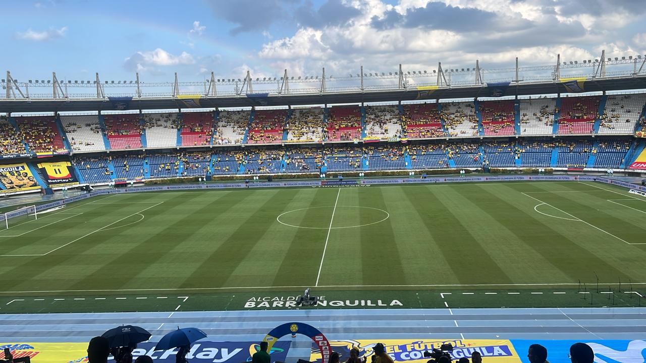 Estadio Metropolitano previo al encuentro de Colombia y Ecuador.