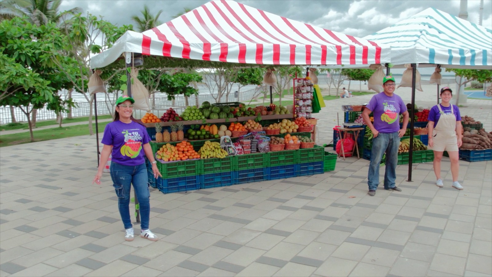 Los visitantes tendrán la oportunidad de comprar alimentos para la canasta familiar. 