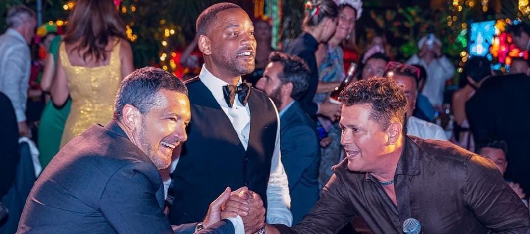 Antonio Banderas, Will Smith y Carlos Vives.