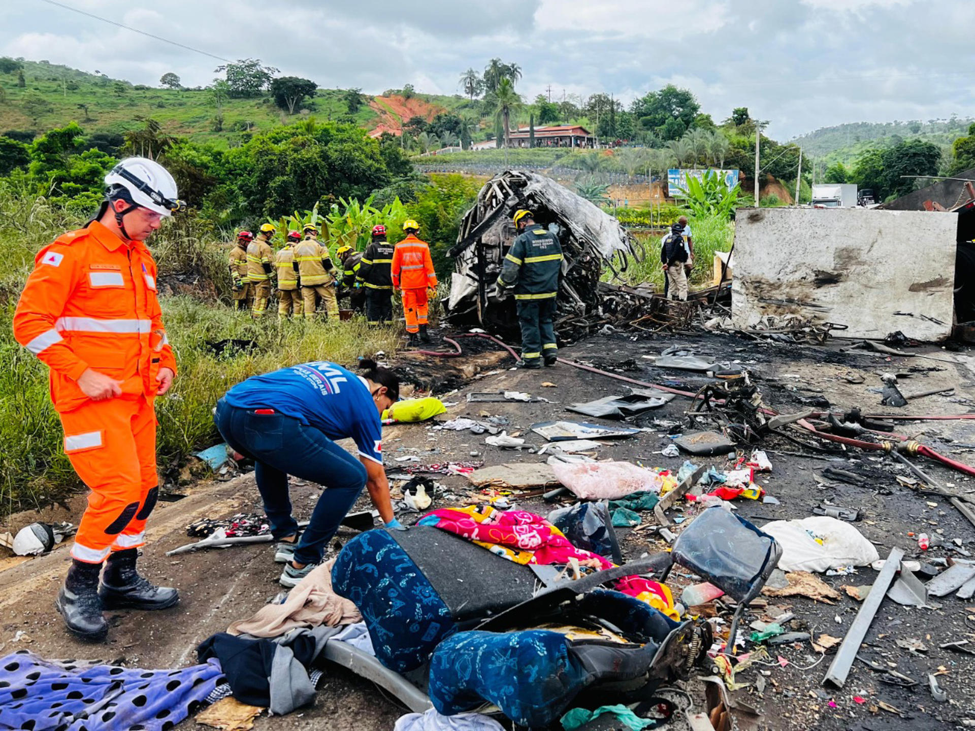 Imágenes del accidente. 