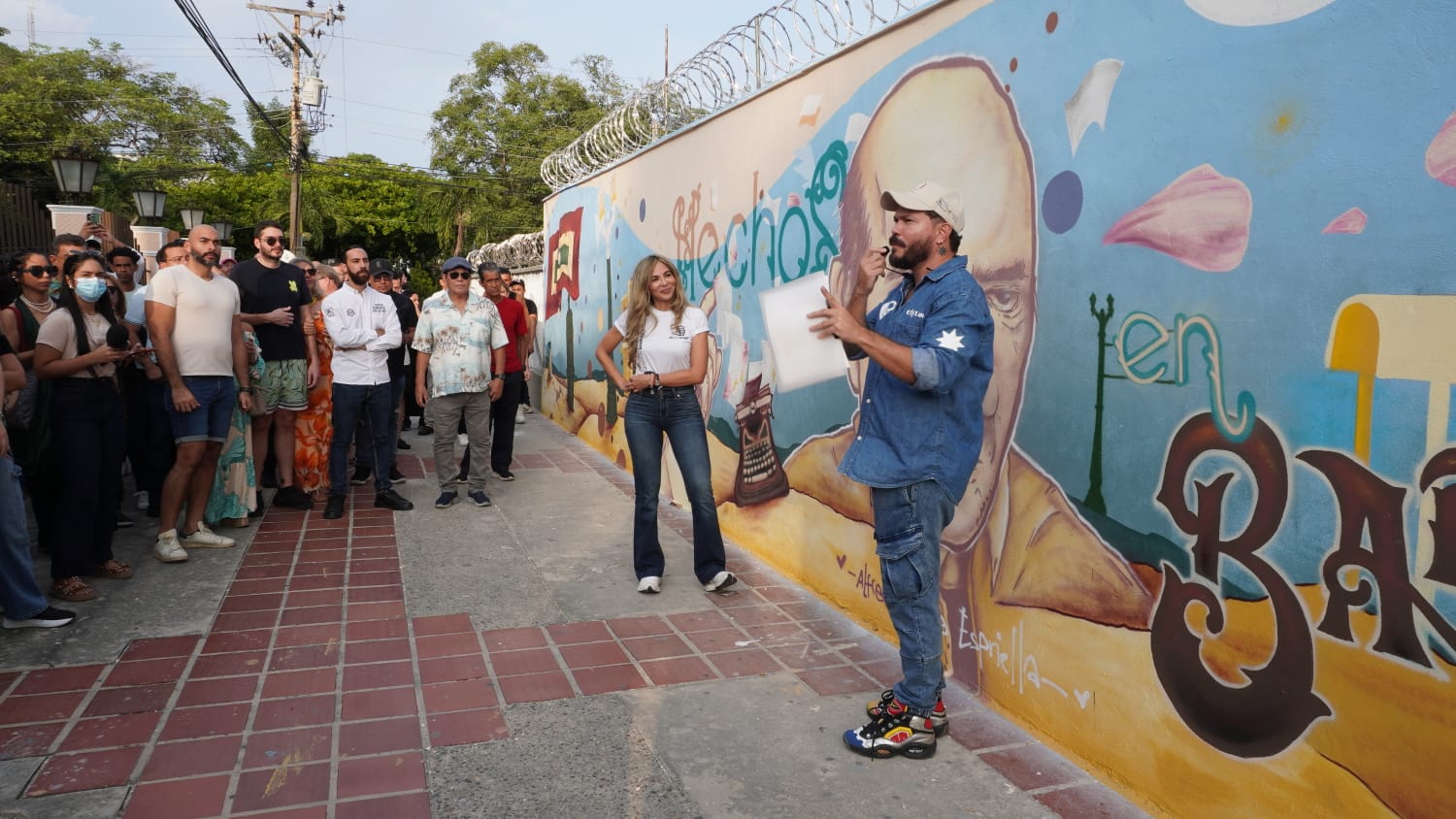 Ana María Aljure, gerente de Ciudad, en el evento de inauguración.