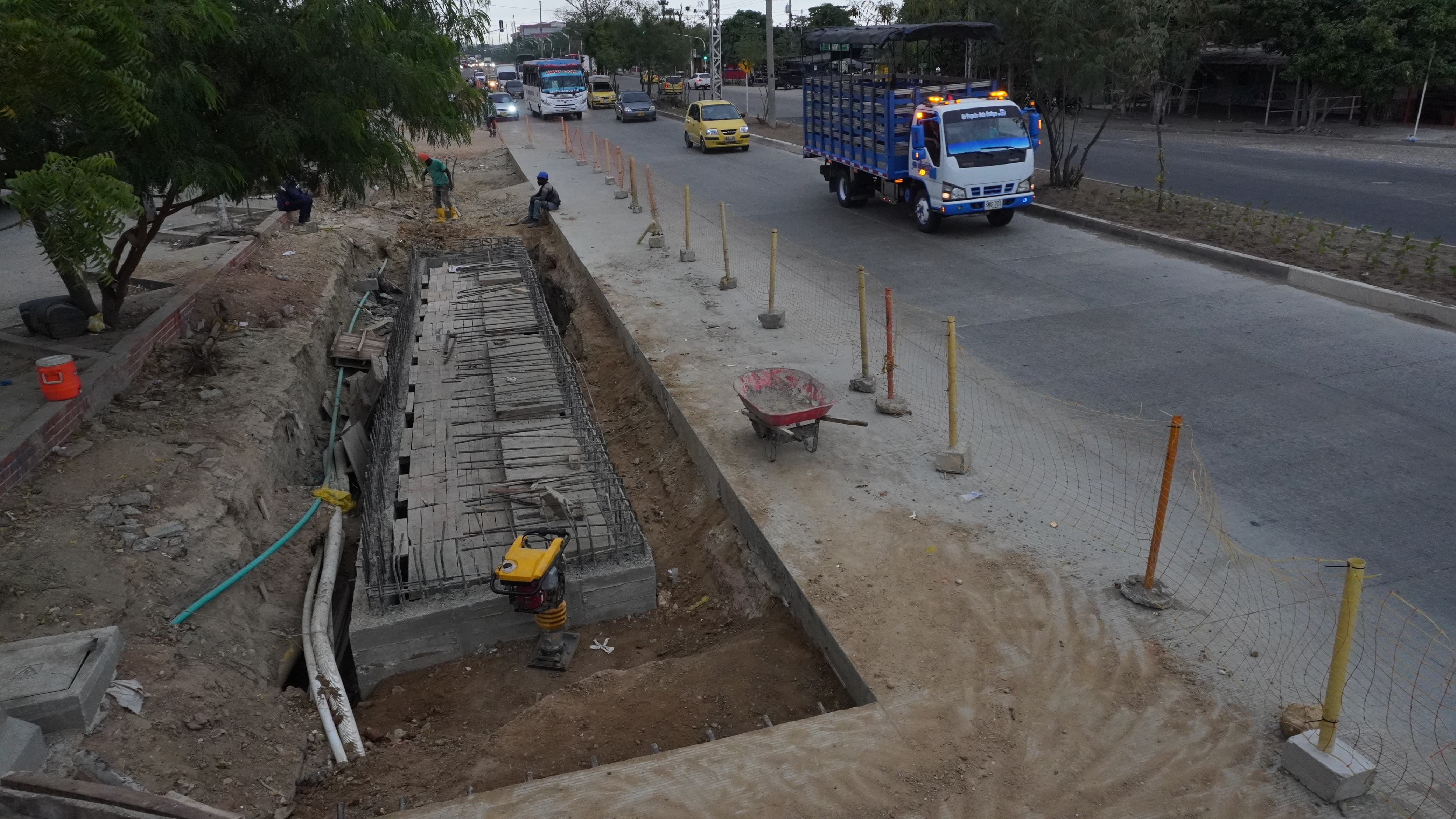 Las obras en el sector de Tauro aún no están concluidas. 