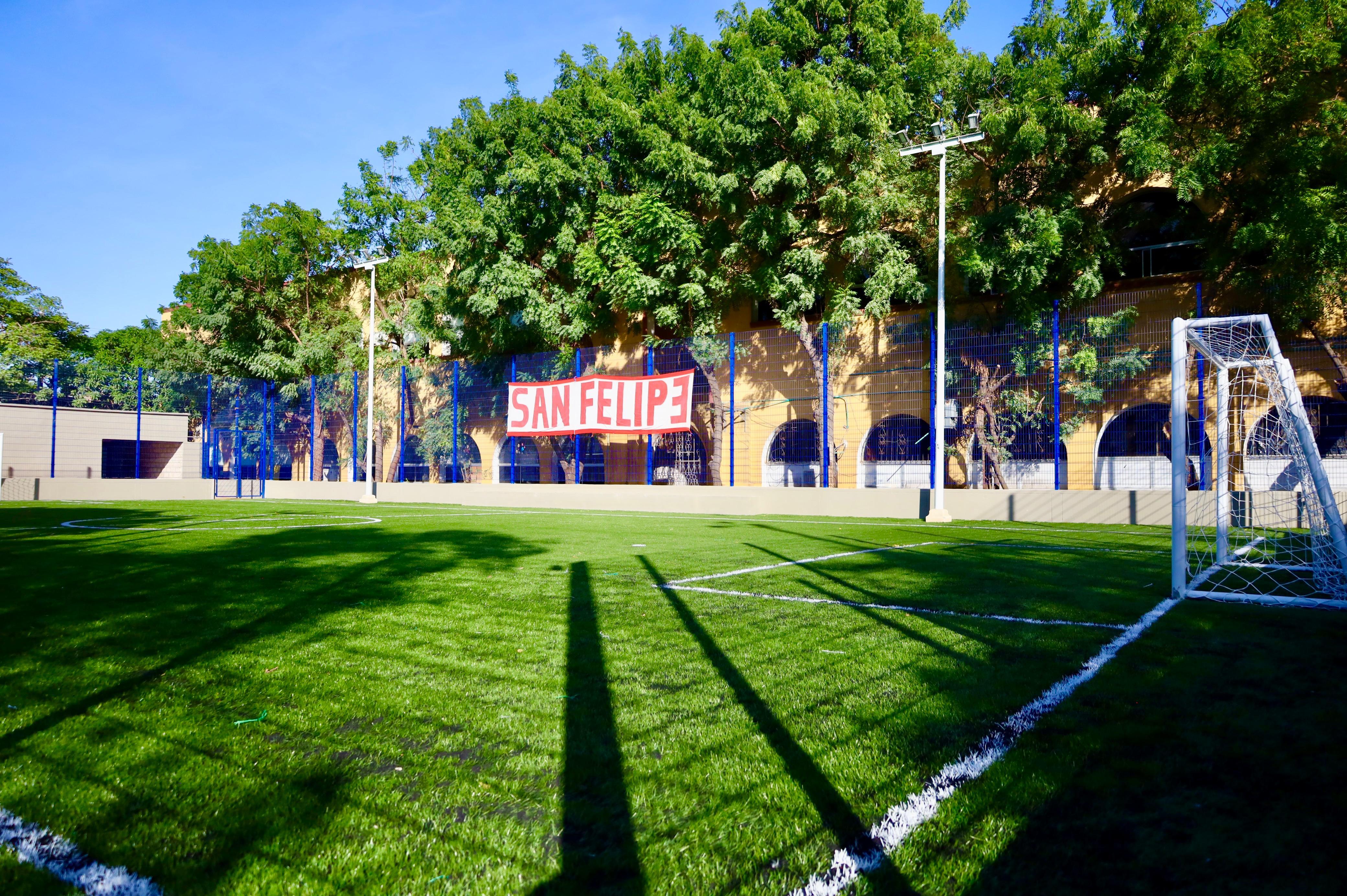 Cancha de fútbol.