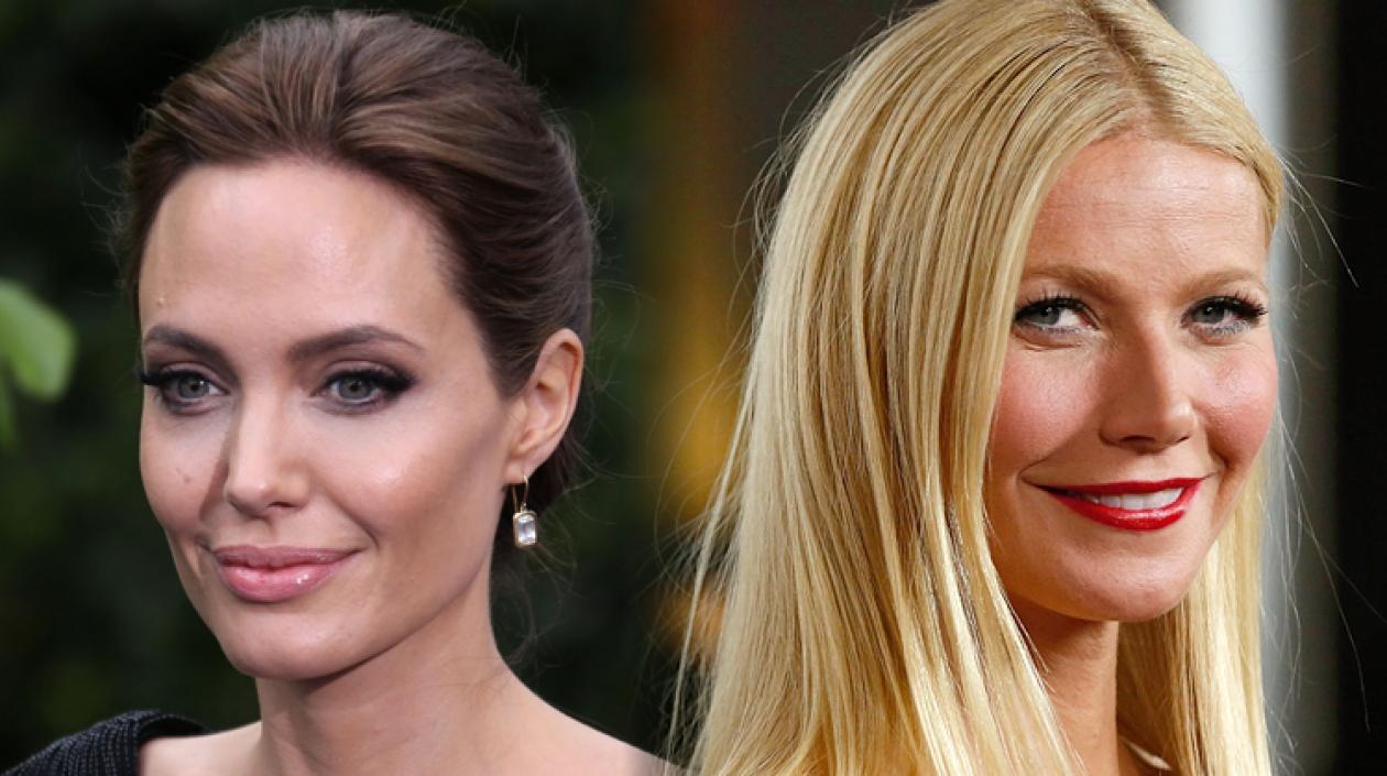 Las actrices Angelina Jolie y Gwyneth Paltrow.