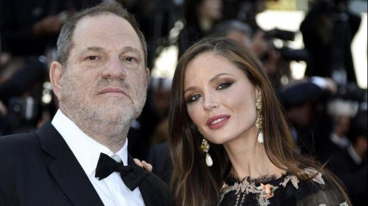 Harvey Weinstein y su esposa Georgina Chapman, en Cannes, en 2015. 