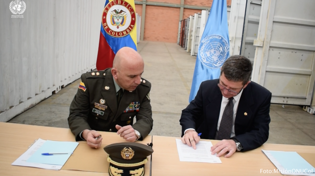 De esta manera se cumple la última actividad relacionada con el Proceso de Dejación de Armas de las FARC-EP, por parte de la Misión de las Naciones Unidas en Colombia.