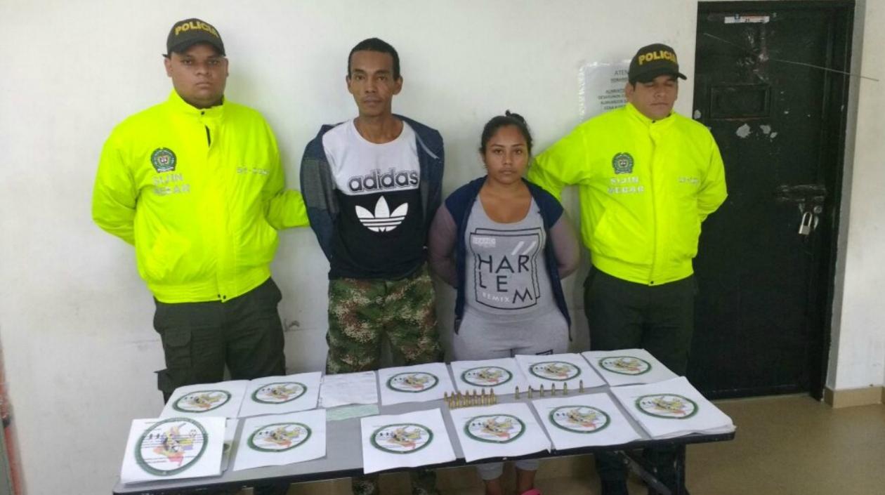 Nelson y Viviana fueron capturados en un allanamiento en el municipio de Soledad