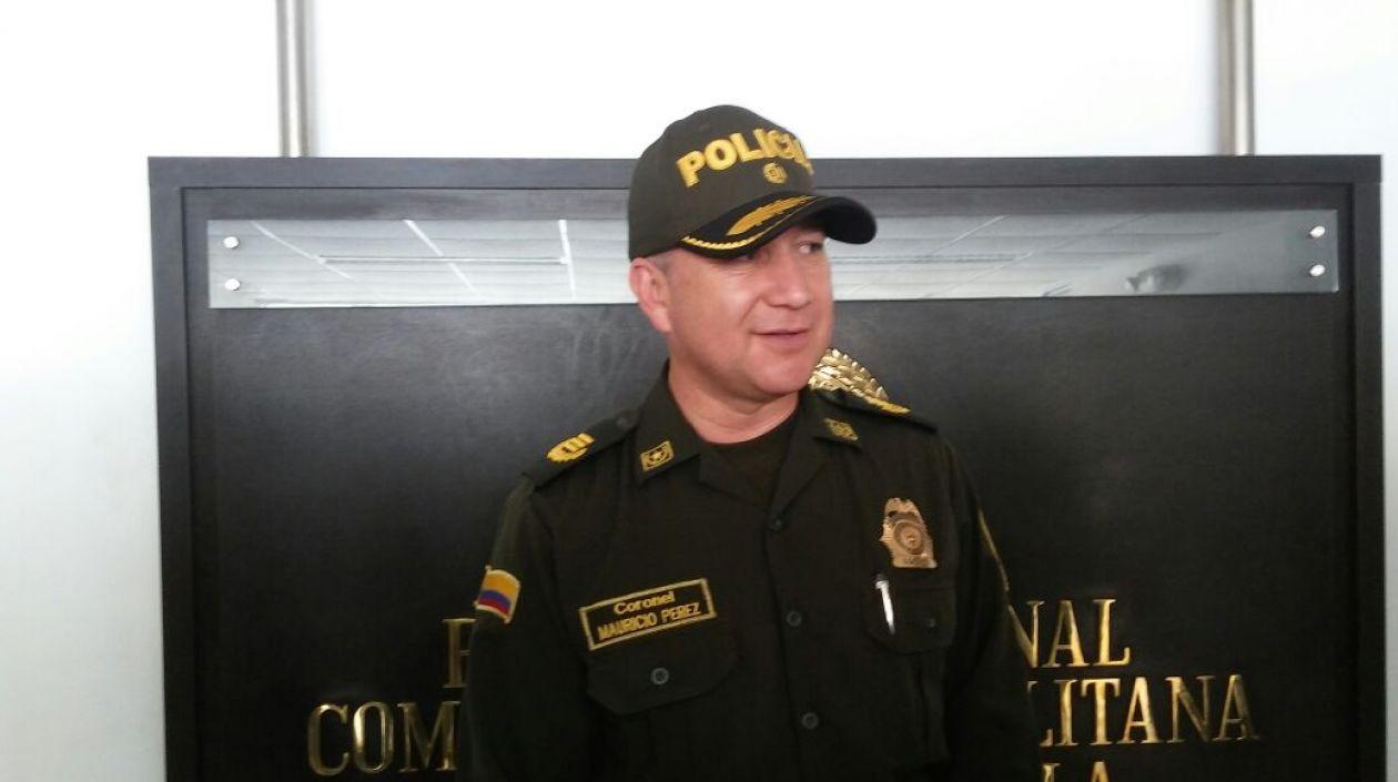 El coronel Mauricio Pérez, subcomandante de la Policía Metropolitana de Barranquilla