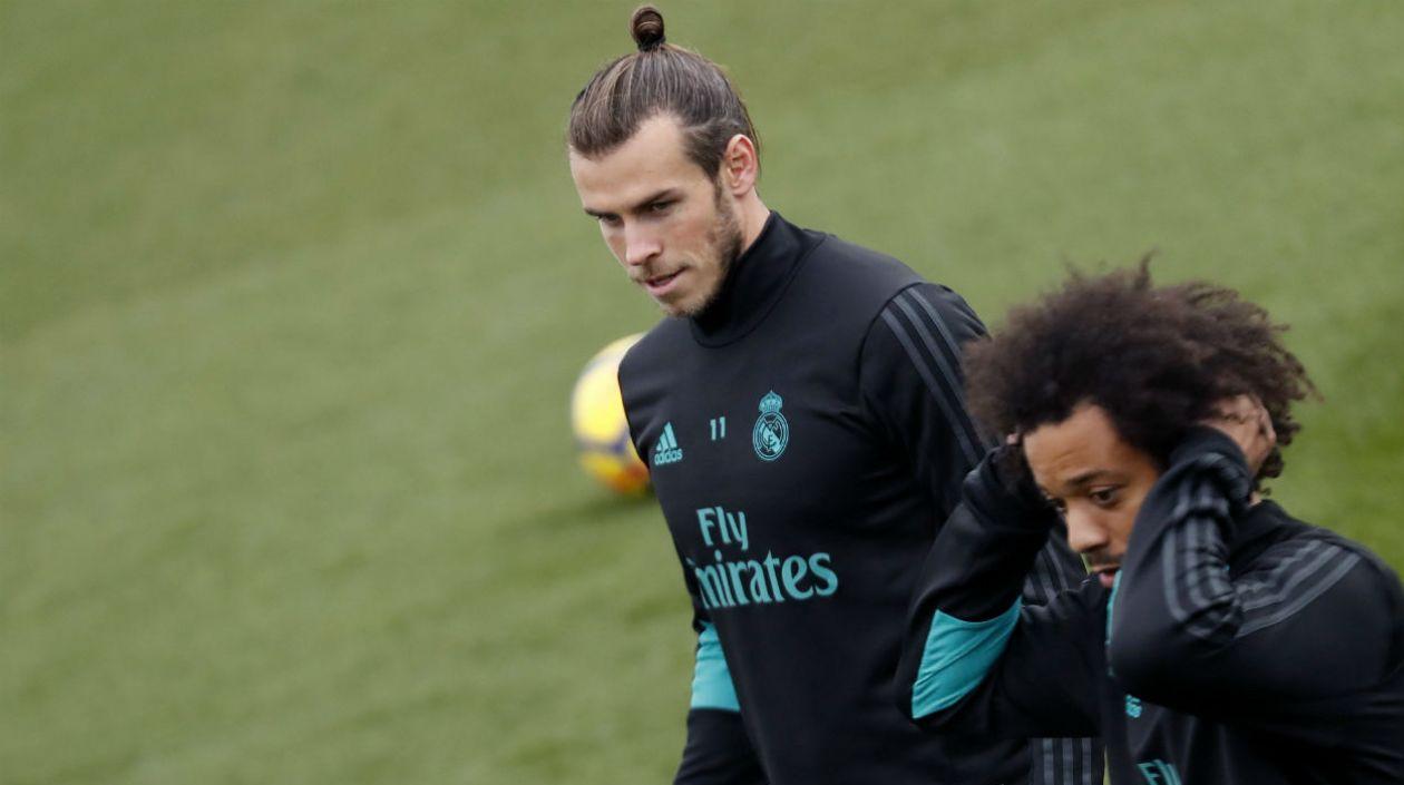 Gareth Bale y Marcelo, en un entrenamiento. 